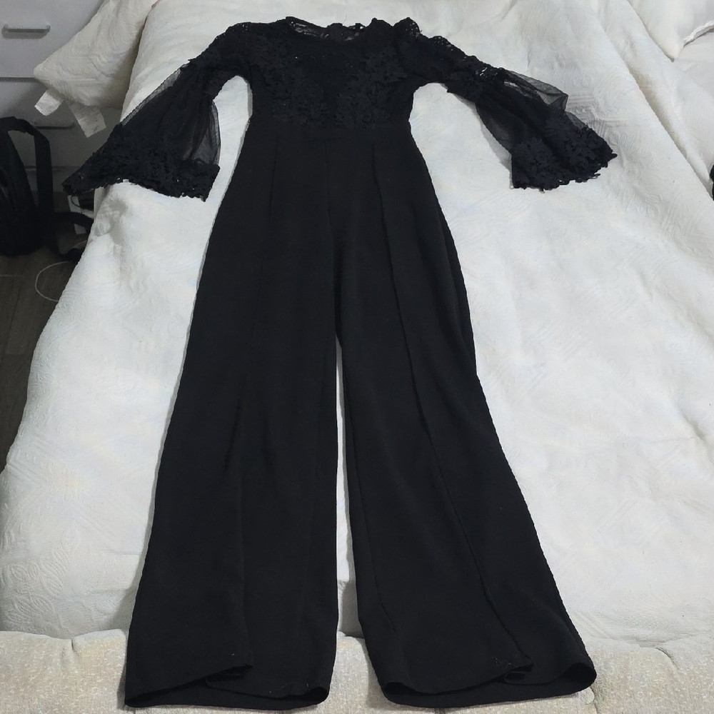 Elegant Black Lace Jumpsuit